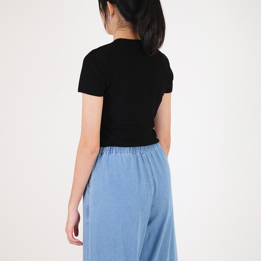 Women Knit Cropped Top - SW2307076