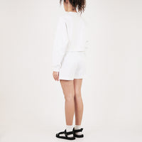 Women Cropped Long Sleeve Top - Off White - SW2307078A