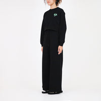 Women Elastic Waist Pants - Black - SW2307080B