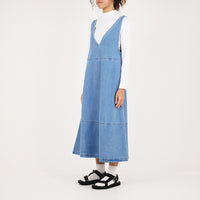 Women Dungree Dress - Blue - SW2307085A