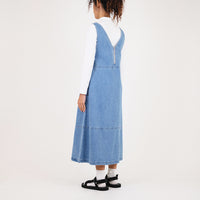 Women Dungree Dress - Blue - SW2307085A