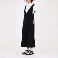 Women Dungree Dress - Black - SW2307085B