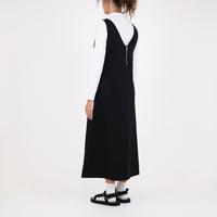 Women Dungree Dress - Black - SW2307085B