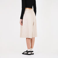 Women Pleated Culottes - Khaki - SW2307088A