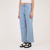 Women Baggy Jeans - Light Blue - SW2307089A