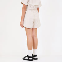 Women Nylon Shorts - Beige - SW2310128A