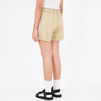 Women Paperbag Shorts - Khaki - SW2310134C