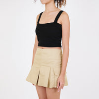 Women Strappy Knit Top - Black - SW2311141D