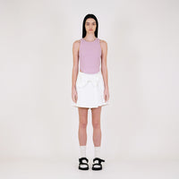 Women Pleated Skort - Off White - SW2312168A