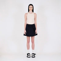 Women Pleated Skort - Navy - SW2312168C
