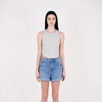 Women Curved Hem Cropped Tank Top - SW2401001