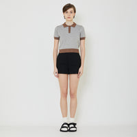 Women Monogram Polo Knit Top - Mint - SW2401005B