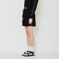 Women Pique Shorts - Black - SW2401006D
