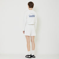 Women Pique Sweatshirt - Off White - SW2401007A