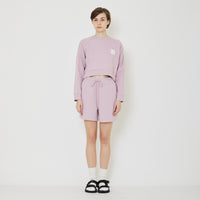 Women Pique Sweatshirt - Dusty Purple - SW2401007B