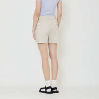 Women Paperbag Shorts - Khaki - SW2401011B