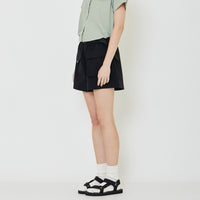 Women Nylon Shorts - Black - SW2401020B