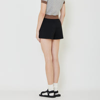 Women Basic Stretch Shorts - Black - SW2401065B