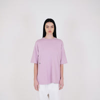 Women Essential Oversized Top - Dusty Purple - SW2401067C