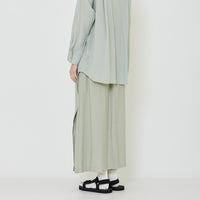 Women Maxi Wrapped Skirt - Light Green - SW2403057A