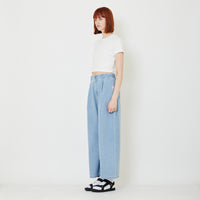 Women Wide Leg Jeans - Light Blue - SW2409139A