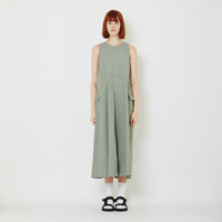Women Cargo Dress - Dusty Green - SW2409142A