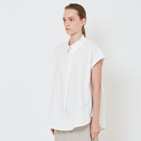 Women Poplin Blouse - Off White - SW2411197A