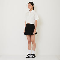 Women Pleated Skort - Black - SW2412235B