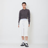 Women Double Waisted Sweatpant - Off White - SW2501009A