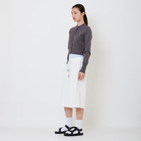 Women Double Waisted Sweatpant - Off White - SW2501009A