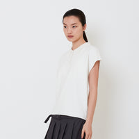 Women Sleeveless Knit Top - Off White - SW2501013A