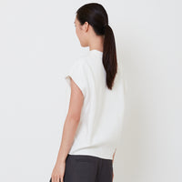 Women Sleeveless Knit Top - Off White - SW2501013A