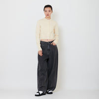 Women Baggy Jeans - Black - SW2501019B