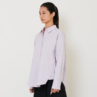 Women Oversized Shirt - Light Purple - SW2501024B