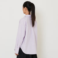Women Oversized Shirt - Light Purple - SW2501024B