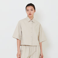 Women Nylon Shirt - Light Khaki - SW2502044A