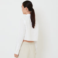 Women Cropped Shirt - Off White - SW2502050A
