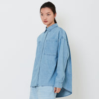 Women Denim Shirt - Light Blue - SW2503060A