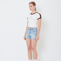 Women Contrast Cropped Top - SW2504070