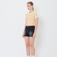 Women Contrast Cropped Top - SW2504070