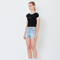Women Contrast Cropped Top - SW2504070
