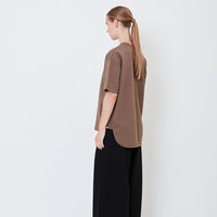 Women Oversized Top - Brown - SW2504072C
