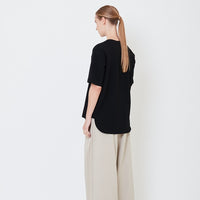 Women Oversized Top - Black - SW2504072D