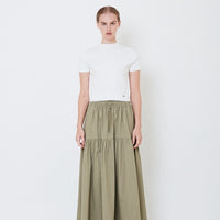 Women Mock Neck Knit Top - Off White - SW2504076A