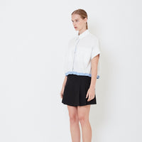 Women Combined Shirt - Off White - SW2504079A