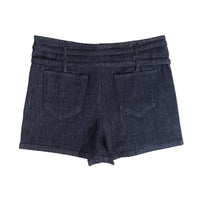 Women Denim Skort With Belt - Navy - SW2504081B
