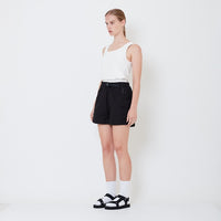 Women Cargo Shorts - Black - SW2504084B