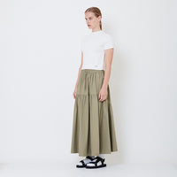 Women Midi Skirt - Army Green - SW2504085A