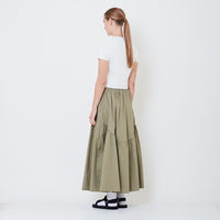 Women Midi Skirt - Army Green - SW2504085A