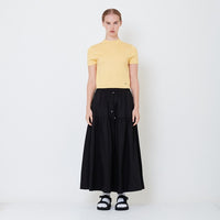 Women Midi Skirt - Black - SW2504085B